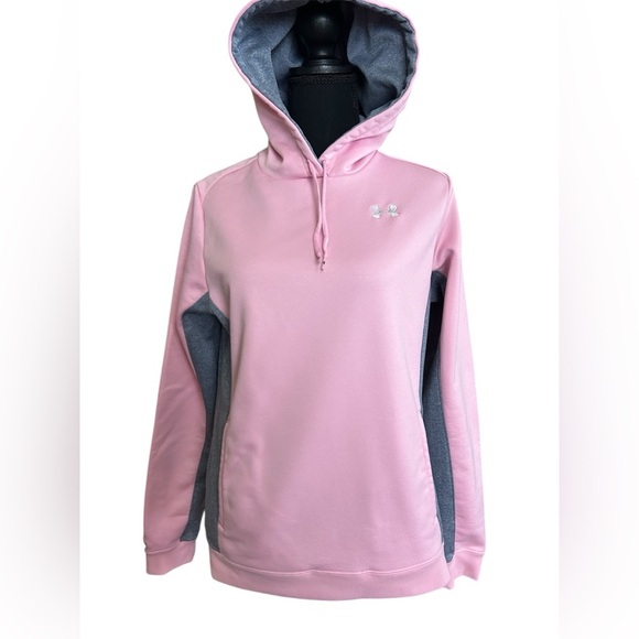 Under Armour Pink Ribbon Breast Cancer Awareness Hoodie Sweatshirt Size Medium - Picture 1 of 7